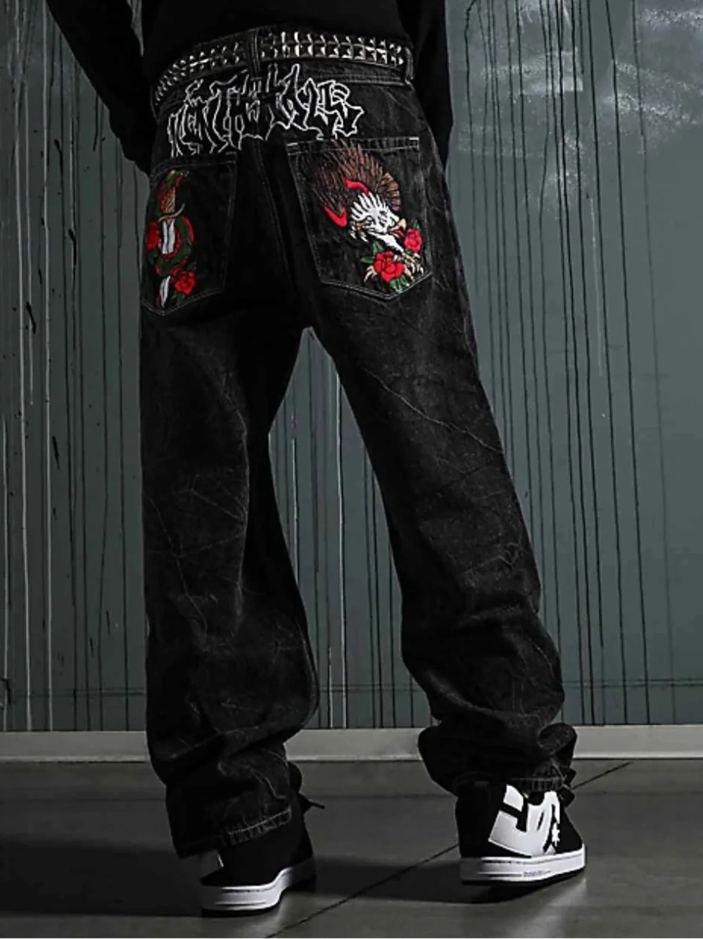 Ninth Hall Ambush Jeans Embroidered‎ Black Denim Jeans 32
